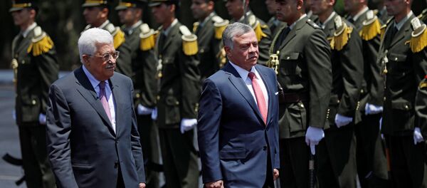 العاهل الأردني الملك عبد الله الثاني بن الحسين و الرئيس الفلسطيني محمود عباس - سبوتنيك عربي