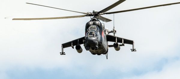 المروحية مي-24 خلال المناورات في الحقل العسكري ألاغياز بجمهورية أرمينيا المروحية مي-24 خلال المناورات في الحقل العسكري ألاغياز بجمهورية أرمينيا - سبوتنيك عربي
