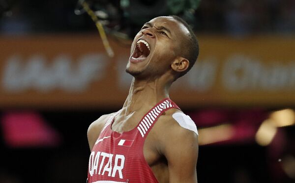  اللاعب القطري معتز برشم  - سبوتنيك عربي