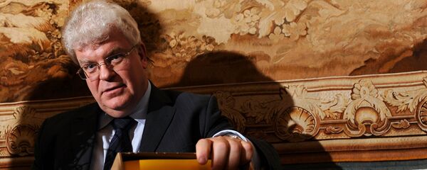 المندوب الروسي الدائم لدى الاتحاد الأوروبي فلاديمير تشيجوف في مؤتمر صحفي المندوب الروسي الدائم لدى الاتحاد الأوروبي فلاديمير تشيجوف في مؤتمر صحفي - سبوتنيك عربي