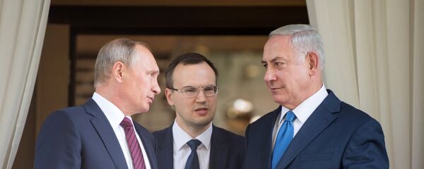 لقاء الرئيس الروسي بوتين ورئيس الوزراء الإسرائيلي نتنياهو - سبوتنيك عربي