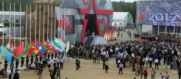 افتتاح المعرض الدولي لمنتدى أرميا-2017 في كوبينكا بضواحي موسكو افتتاح المعرض الدولي لمنتدى أرميا-2017 في كوبينكا بضواحي موسكو - سبوتنيك عربي