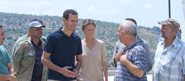 الأسد وزوجته في طرطوس - سبوتنيك عربي