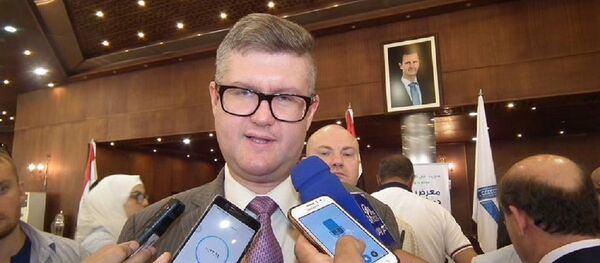 رئيس الملحقية التجارية والاقتصادية في سفارة روسيا الاتحادية بدمشق الدكتور ايغور ماتفييف - سبوتنيك عربي