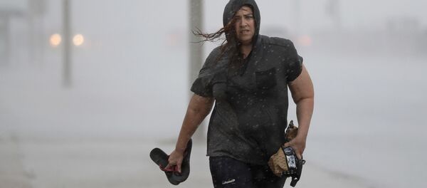 إعصار هارفي يضرب ولاية تكساس الولايات المتحدة، 25 أغسطس/ آب 2017 - سبوتنيك عربي