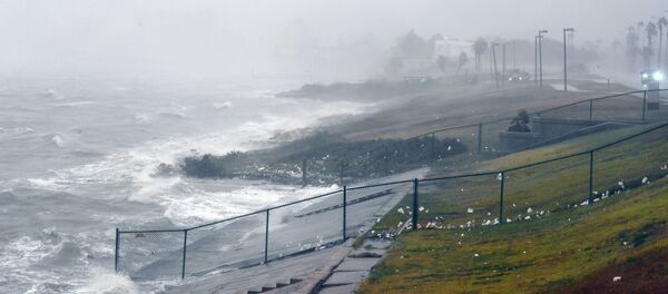 إعصار هارفي يضرب ولاية تكساس الولايات المتحدة، 25 أغسطس/ آب 2017 - سبوتنيك عربي