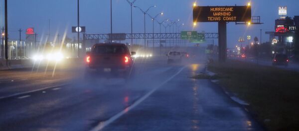 إعصار هارفي يضرب ولاية تكساس الولايات المتحدة، 25 أغسطس/ آب 2017 - سبوتنيك عربي