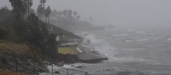 إعصار هارفي يضرب ولاية تكساس الولايات المتحدة، 25 أغسطس/ آب 2017 - سبوتنيك عربي