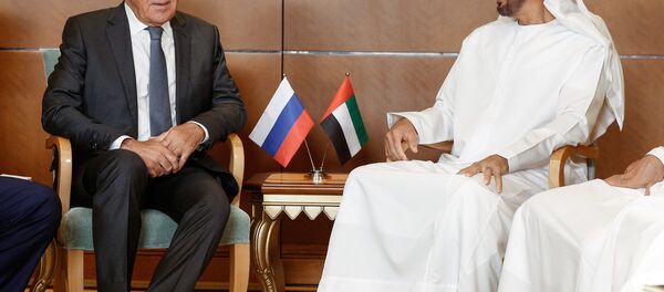 وزير الخارجية الروسي سيرغي لافروف خلال زيارته إلى الإمارات، 29 أغسطس، 2017 - سبوتنيك عربي