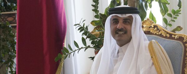 وزير الخارجية الروسي سيرغي لافروف في الدوحة مع أمير قطر تميم بن حمد آل ثاني - سبوتنيك عربي