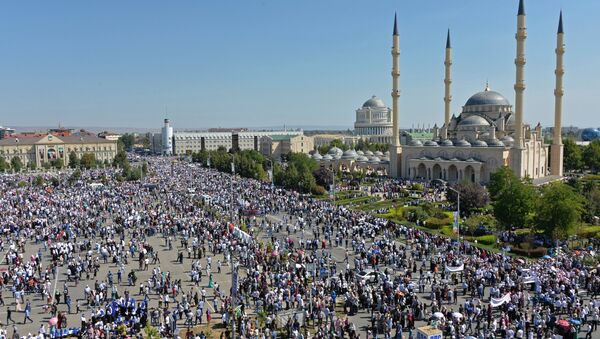 مسيرة في العاصمة الشيشانية لدعم مسلمي الروهينجا - سبوتنيك عربي