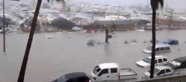 إعصار إيرما على جزيرة سان مارتن، 6  سبتمبر/ أيلول 2017 - سبوتنيك عربي