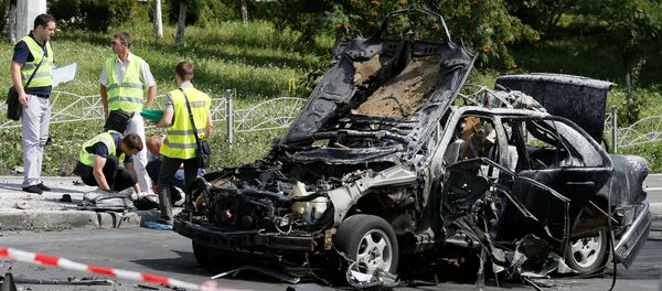 تفجير سيارة في كييف - سبوتنيك عربي