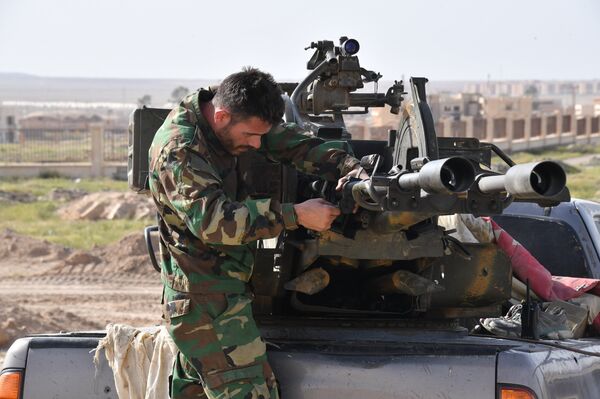 أحد مدافع الجيش السوري - سبوتنيك عربي