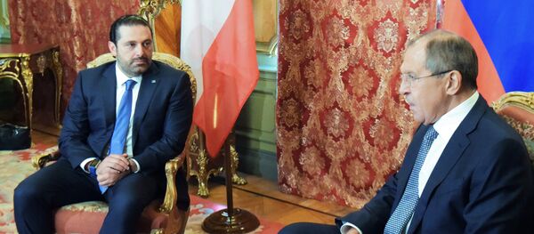 وزير الخارجية الروسي سيرغي لافروف مع رئيس الحكومة اللبنانية سعد الحريري وزير الخارجية الروسي سيرغي لافروف مع رئيس الحكومة اللبنانية سعد الحريري - سبوتنيك عربي