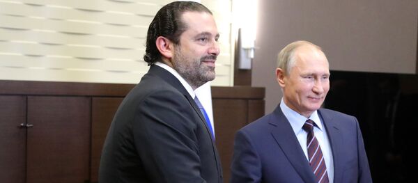 لقاء الرئيس الروسي فلاديمير بوتين مع رئيس الحكومة اللبنانية سعد الحريري - سبوتنيك عربي