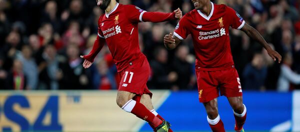 المصري محمد صلاح يسجل مع ليفربول في دوري الأبطال - سبوتنيك عربي