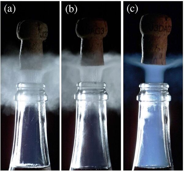 لحظة خروج الدخان الضبابي من زجاجة الشمبانيا بدرجات حرارة 6،12،20 سيلسيوس لحظة خروج الدخان الضبابي من زجاجة الشمبانيا بدرجات حرارة 6،12،20 سيلسيوس - سبوتنيك عربي