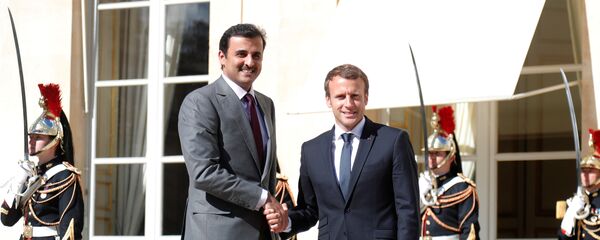 ماكرون يستقبل أمير قطر في قصر الإيليزيه - سبوتنيك عربي