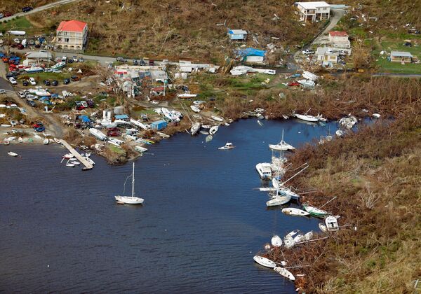 سفن مدمرة نتيجة للإعصار إيرما - سبوتنيك عربي