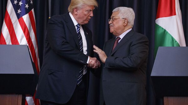 اجتماع الرئيس الفلسطيني محمود عباس مع نظيره الأمريكي دونالد ترامب في البيت الأبيض، الولايات المتحدة 19 سبتمبر/ أيلول 2017 - سبوتنيك عربي
