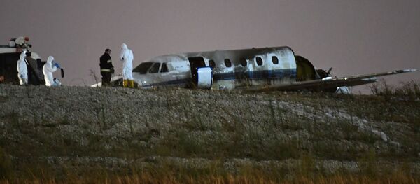 تحطم طائرة في مطار أتاتورك في اسطنبول، تركيا، 21 سبتمبر/ أيلول 2017 تحطم طائرة في مطار أتاتورك في اسطنبول، تركيا، 21 سبتمبر/ أيلول 2017 - سبوتنيك عربي