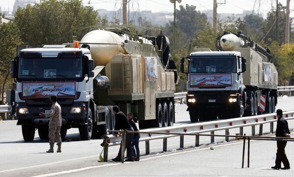 خرمشهر في العرض العسكري في طهران، إيران - سبوتنيك عربي