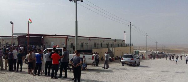 استفتاء إقليم كردستان في مخيم قارية - سبوتنيك عربي