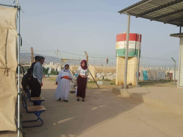 استفتاء إقليم كردستان في مخيم جم مشكو  - سبوتنيك عربي