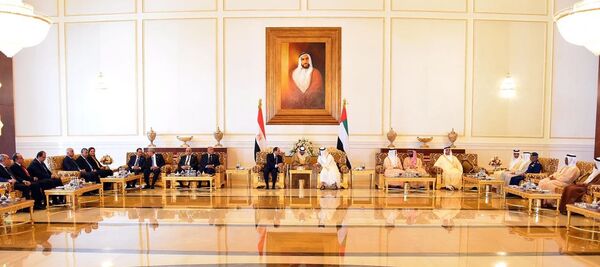 الرئيس المصري عبدالفتاح السيسي في زيارة رسمية إلى الإمارات - سبوتنيك عربي