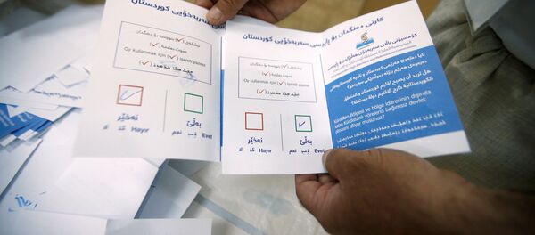فرز الأصوات في استفتاء استقلال كردستان - سبوتنيك عربي