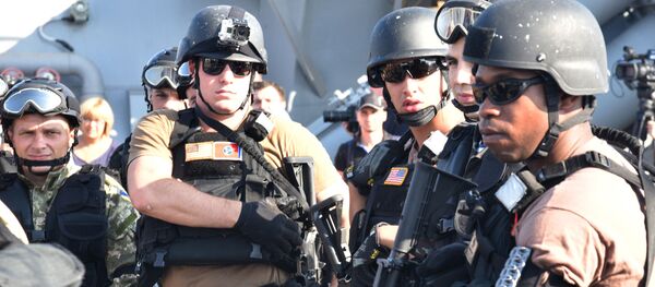 جنود أمريكيون خلال التدريبات العسكرية الأوكرانية - الأمريكية - سبوتنيك عربي