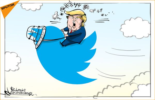 تويتر يتحول إلى مدفع بيده...تعرف على عدد تغريدات ترامب منذ توليه الرئاسة - سبوتنيك عربي
