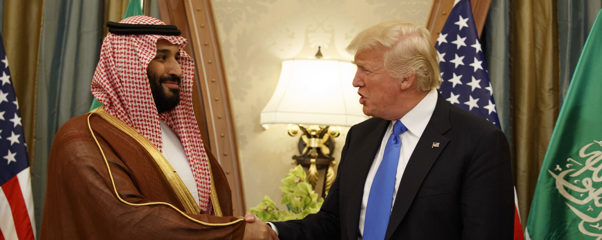  ولي العهد السعودي الأمير محمد بن سلمان ورئيس الولايات المتحدة دونالد ترامب، الرياض، السعودية - سبوتنيك عربي, 1920, 14.12.2024