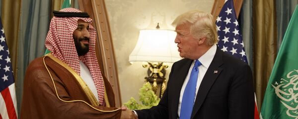 ولي العهد السعودي الأمير محمد بن سلمان ورئيس الولايات المتحدة دونالد ترامب، الرياض، السعودية - سبوتنيك عربي