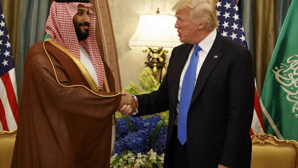 ولي العهد السعودي الأمير محمد بن سلمان ورئيس الولايات المتحدة دونالد ترامب، الرياض، السعودية - سبوتنيك عربي