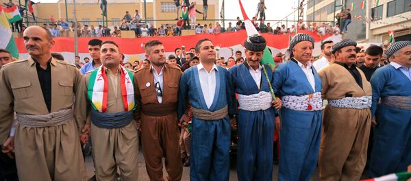 احتفالات الأكراد بنتيجة الاستفتاء - سبوتنيك عربي