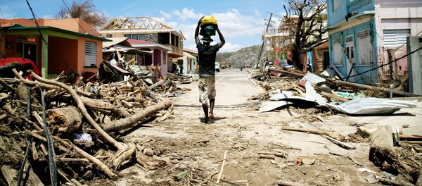 الدمار النجم عن إعصار ماريا في جمهورية الدومينيكان، 21 سبتمبر/ أيلول 2017 - سبوتنيك عربي