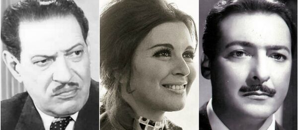 سعاد حسني ونجيب الريحاني ورشدي أباظة - سبوتنيك عربي