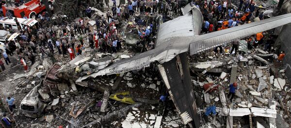 تحطم طائرة عسكرية في إندونيسيا تحطم طائرة عسكرية في إندونيسيا - سبوتنيك عربي