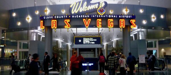 A British Airways flight at McCarran International Airport has caught on fire on the runway. - سبوتنيك عربي