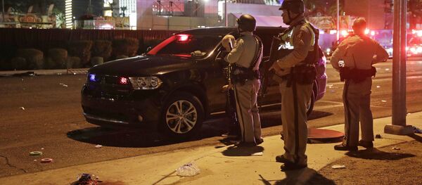 حادثة اطلاق نار في لاس فيغاس، الولايات المتحدة 2 أكتوبر/ تشرين الأول 2017 - سبوتنيك عربي