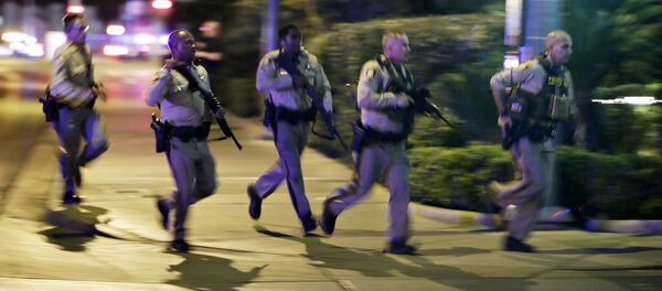 حادثة اطلاق نار في لاس فيغاس، الولايات المتحدة 1 أكتوبر/ تشرين الأول 2017 - سبوتنيك عربي