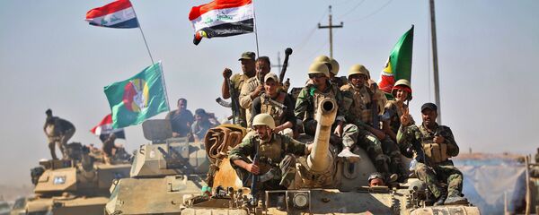 معركة تحرير الحويجة، القوات العراقية، الجيش العراقي، الحشد الشعبي، العراق 4 أكتوبر/ تشرين الأول 2017 - سبوتنيك عربي