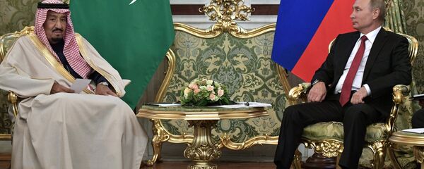 محادثات العاهل السعودي، الملك سلمان بن عبد العزيز آل سعود والرئيس الروسي فلاديمير بوتين في قصر الكرملين، موسكو، روسيا - سبوتنيك عربي