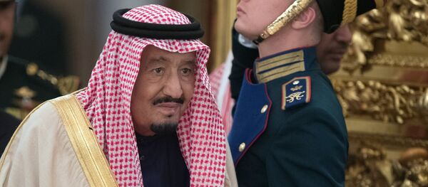 محادثات العاهل السعودي الملك سلمان بن عبد العزيز آل سعود والرئيس الروسي فلاديمير بوتين في قصر الكرملين، موسكو، روسيا محادثات العاهل السعودي الملك سلمان بن عبد العزيز آل سعود والرئيس الروسي فلاديمير بوتين في قصر الكرملين، موسكو، روسيا - سبوتنيك عربي