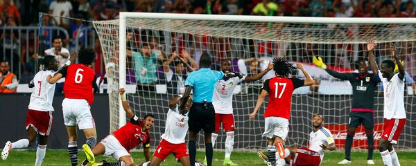 مبارة المنتخب المصري أمام نظيريه منتخب الكونغو - سبوتنيك عربي