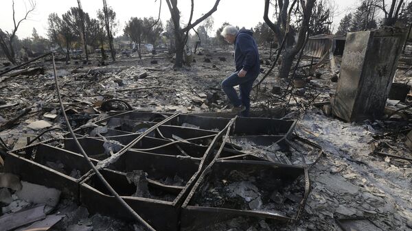 آثار حرائق كاليفورنيا، الولايات المتحدة الأمريكية 11 أكتوبر/ تشرين الأول 2017 - سبوتنيك عربي