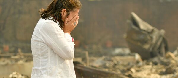 آثار حرائق كاليفورنيا، الولايات المتحدة الأمريكية 11 أكتوبر/ تشرين الأول 2017 - سبوتنيك عربي