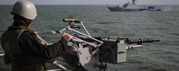 مناورات عسكرية بحرية لقوات أسطول بحر قزوين، روسيا - سبوتنيك عربي